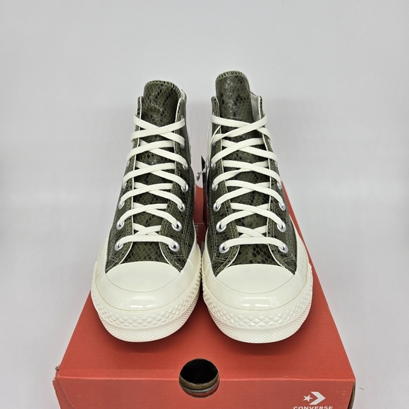New Converse Chuck 70 Snakeskin Print Light Field Surplus Women's Shoes Size 6 - Picture 2 of 8